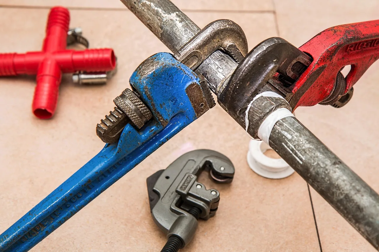 Background scene for water damage restoration services
