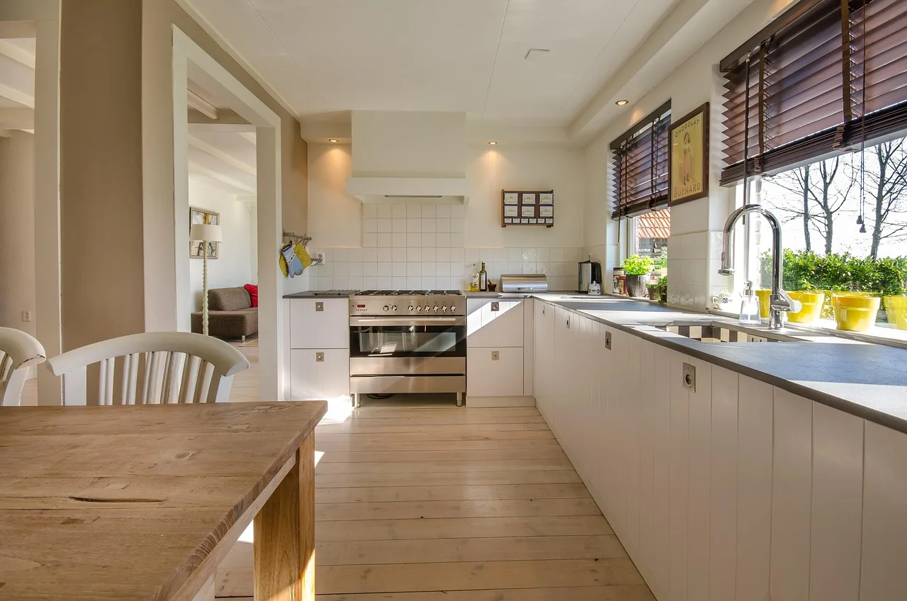 Background scene for water damage restoration services