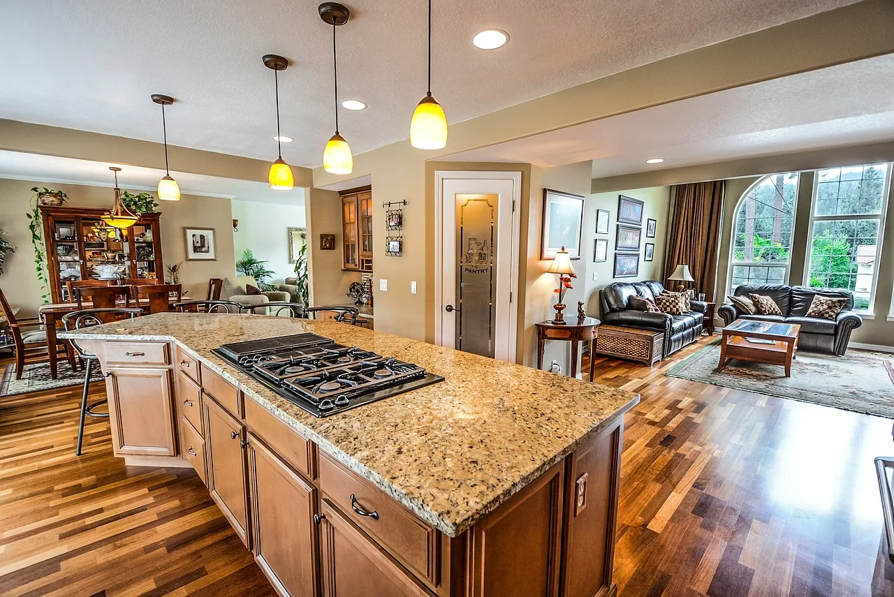 Background scene for water damage restoration services